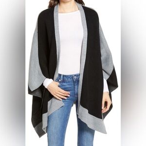 Rebecca Minkoff Colorblock Poncho Ruana